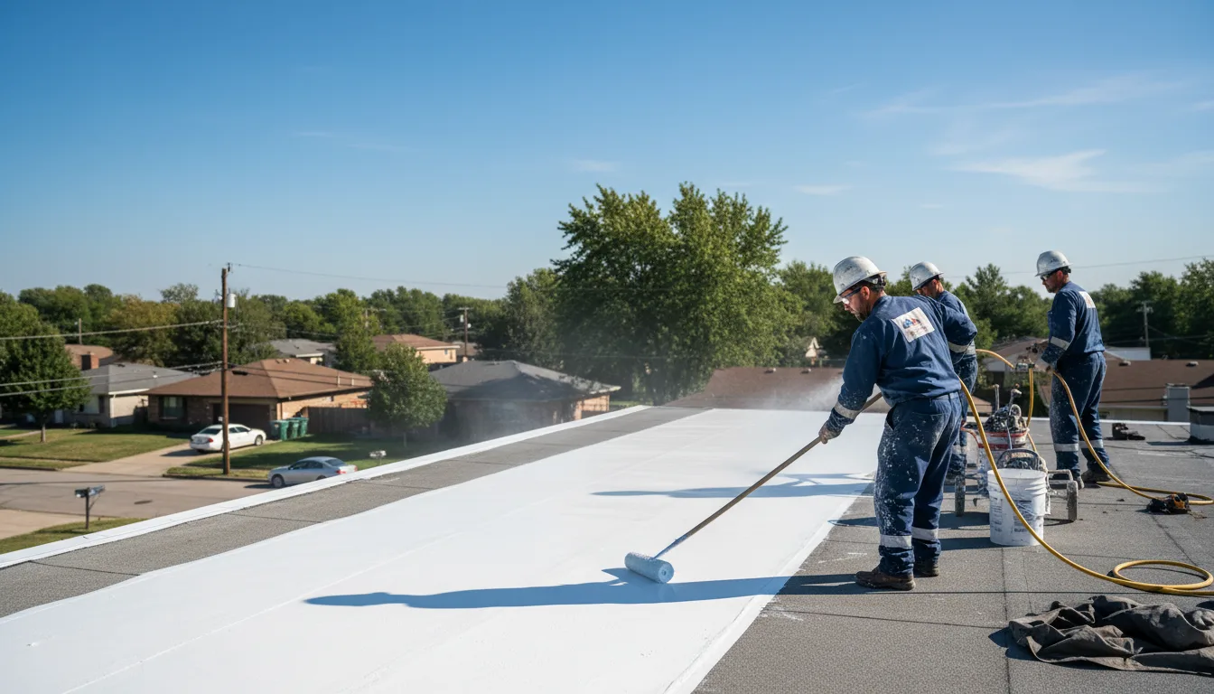 Commercial roof coating in Selma, IN near me